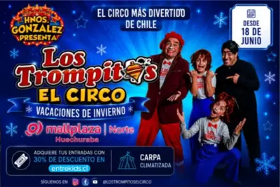 Vacaciones de Invierno con Los Trompitos el Circo en Mallplaza Norte - Circo